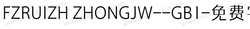 FZRUIZH ZHONGJW--GB1字体转换